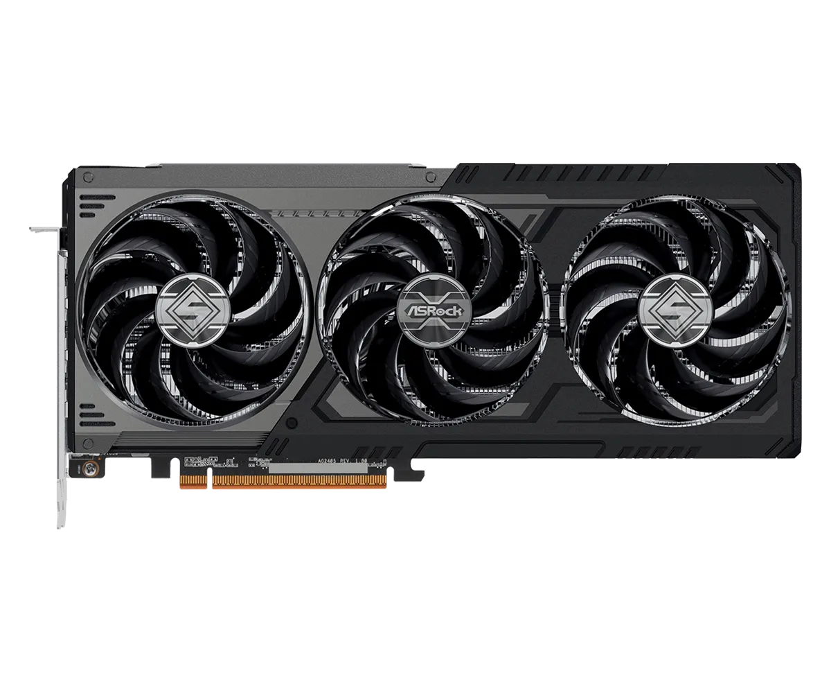 Card màn hình ASROCK AMD Radeon RX 9070 XT Steel Legend Dark 16GB